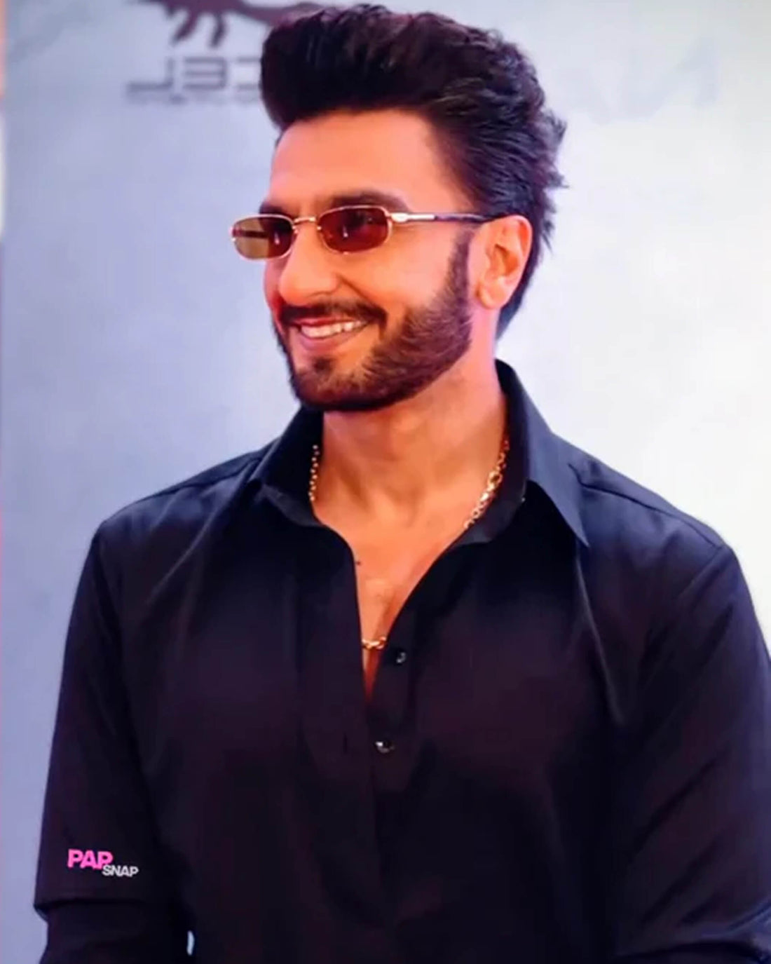 Ranveer Singh Inspired Black Armani Satin Kurta Pajama Set
